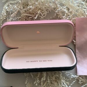 Kata Spade 4-petal Clover Textured Sunglasses Glasses Protective Case Holder Box